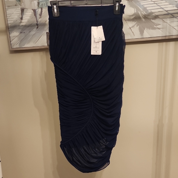 Herve Leger Ruched Ponte And Stretch-Tulle Skirt Size S - Picture 5 of 8